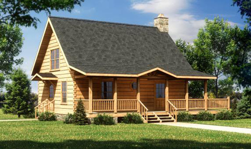 Log Home Plans - Cabin Designs from Smoky Mountain Builders - Tiny ...  Log Cabin Floor Plans