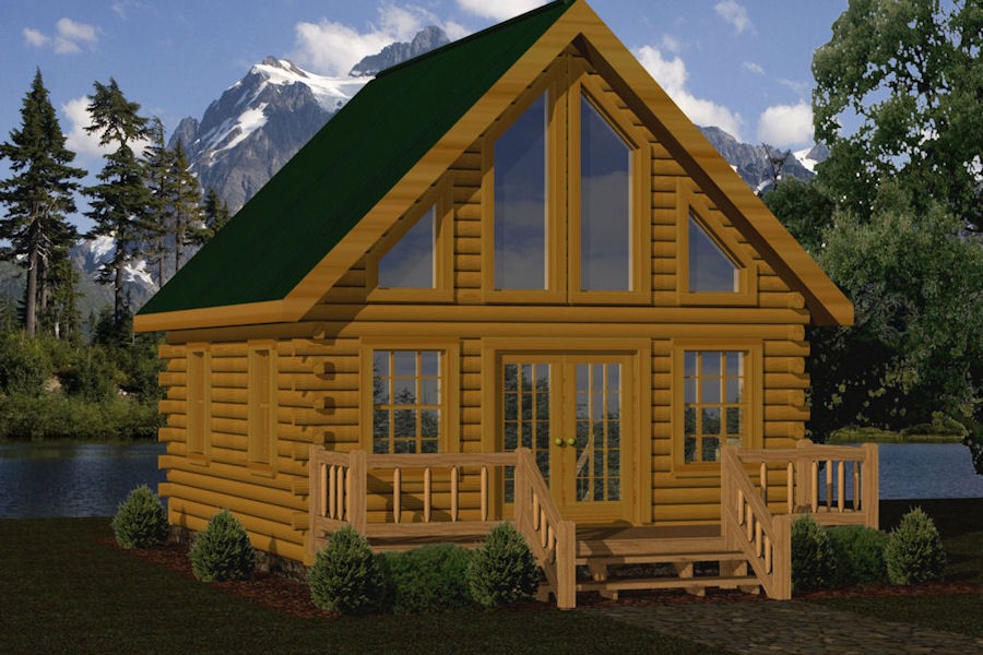 11 Small Log And Timber Home Floor Plan